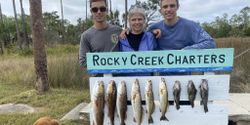 A group of 7 unspecified fish caught in Steinhatchee, Florida while fishing.