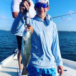 Spotted Sea Trout hooked from Atlantic Beach, NC