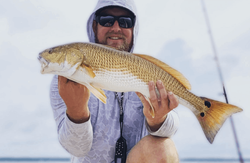 Angler with big fish at Atlantic Beach