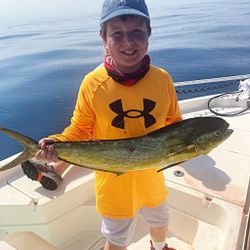 A single angler fishing in North Carolina