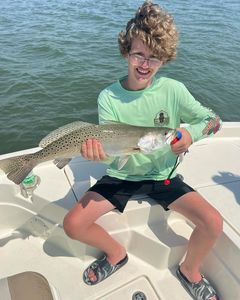 Spotted Weakfish caught while fishing at Atlantic Beach