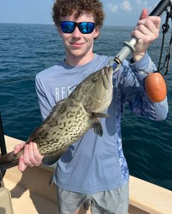 Gag grouper caught in Atlantic Beach