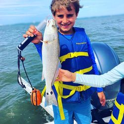 Redfish caught during fishing trip at Atlantic Beach