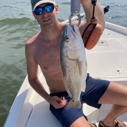 Redfish caught by angler at Atlantic Beach