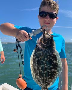 Southern Flounder, 15-inch fish caught while fishing in Atlantic Beach