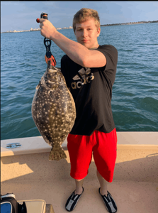 Southern Flounder caught during fishing trip in Atlantic Beach