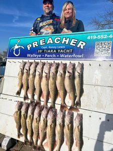 Successful walleye catch with a happy crew!