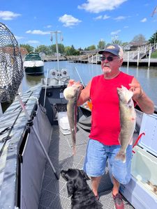 Uncle Tim showing off his catch