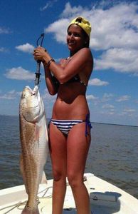 Angler with a big fish in Naples, Florida