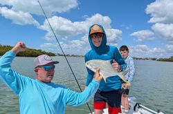 Florida Pompano caught while fishing in Naples Florida