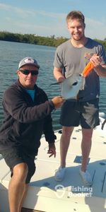 Permit fish caught by two anglers in FL