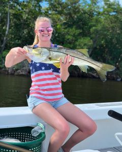 Snook fish caught while fishing in FL