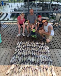 People fishing on the shore in TX