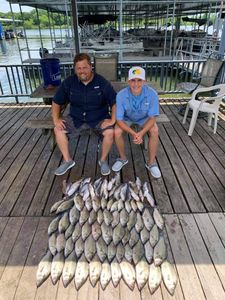 Two anglers fishing in Quinlan