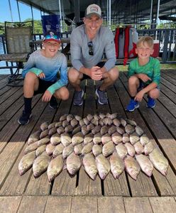 Three fishermen landed their catch in Quinlan.