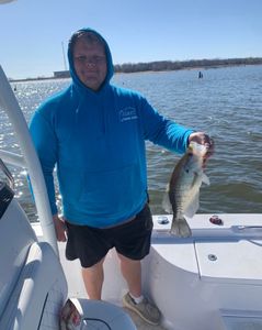 Catch of the day - a 12-inch white crappie in TX