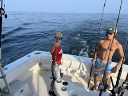 A great barracuda, an 18-inch fish, caught while fishing in FL