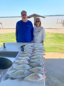Five big fish caught while fishing at Gore Springs