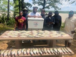 Group of 7 people fishing in MS