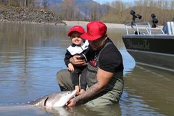 Two people enjoying fishing tours in Chilliwack