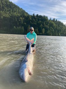 A person fishing in Chilliwack