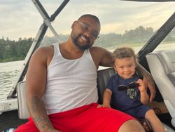 Two people on a fishing tour in BC