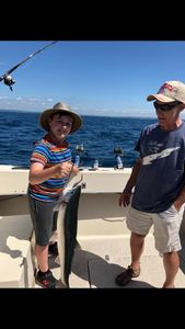 Two people fishing in Manistee