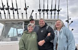 Four people fishing in Michigan