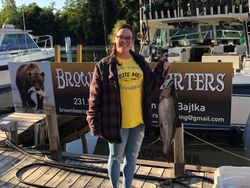One angler fishing in Manistee