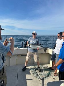 Two people fishing in Michigan