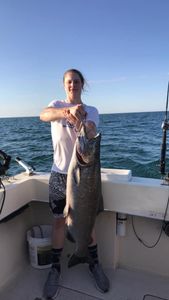 Manistee angler with 36-inch fish