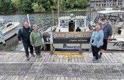 Group of 6 people fishing in MI