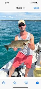 Great smallmouth bass reeled in Traverse City!