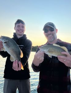 Two smallmouth bass caught in MI