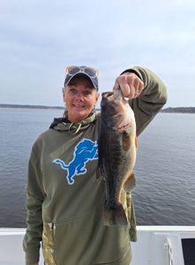 Largemouth Bass caught while fishing in Kaleva
