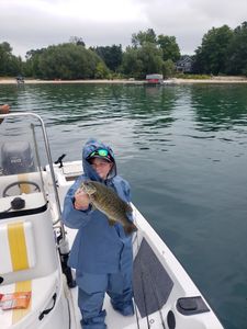 Smallmouth Bass caught while fishing in Kaleva