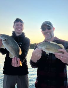 Two smallmouth bass caught during fishing trip in Kaleva