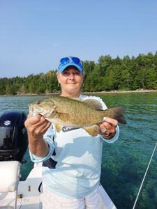 Smallmouth Bass caught while fishing in MI