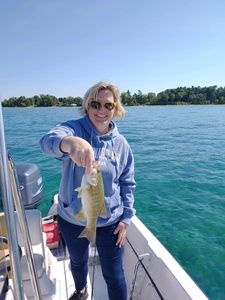 Smallmouth bass caught in Kaleva