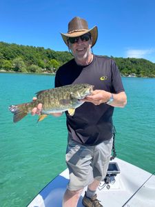 Smallmouth bass caught in Kaleva