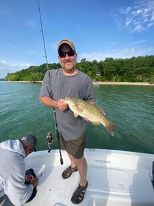 Smallmouth bass caught in Kaleva