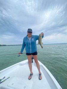 Smallmouth bass caught fishing in Kaleva