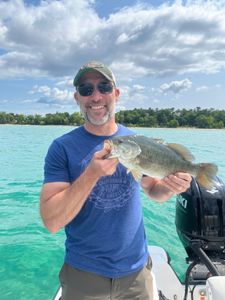 Smallmouth bass caught fishing in Kaleva