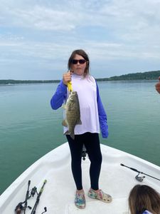 Smallmouth Bass caught fishing in Kaleva