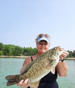 Smallmouth bass caught in MI by person fishing