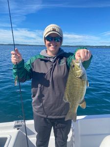 Smallmouth Bass caught while fishing in MI