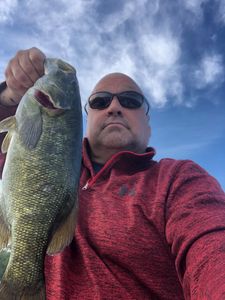 Angler with a 17-inch fish in MI