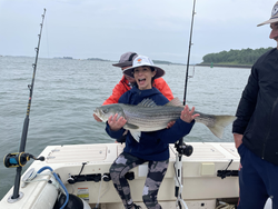 Braving the elements, this angler reeled in an epic catch today!