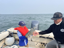 Partly cloudy skies set the stage for an epic deep sea adventure in Hingham!