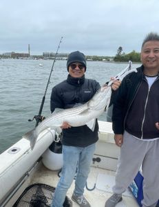 Enjoying a fishing trip in Hingham